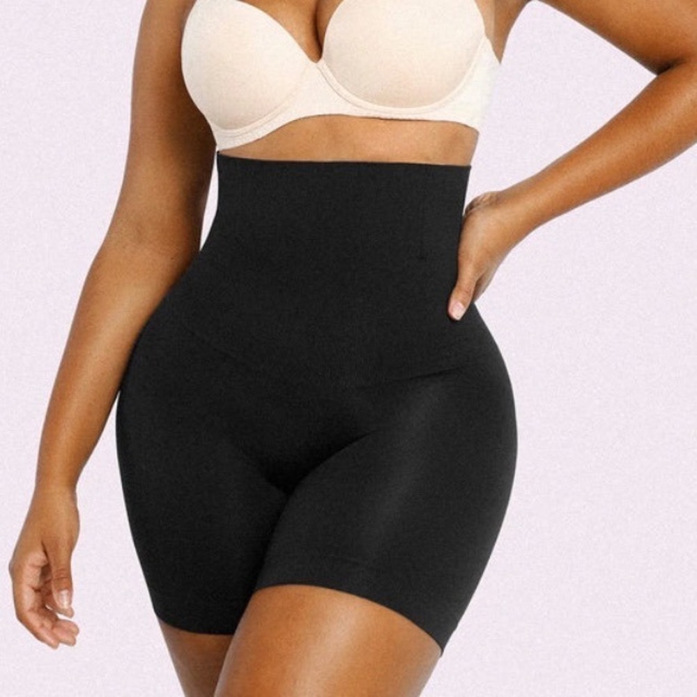 Shapellx Sculpting High Waisted Shapewear Shorts XL/XXL Black New With Tags